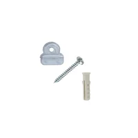 Grapa Transparente Candado Con Chazo Plastico/Tornillo 3/16Pulg Fixser