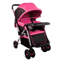 Coche para Bebé Manilar Reversible Napoli Rosado Bebesit