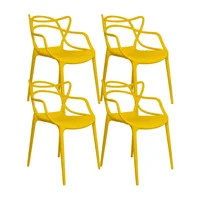 Set X4 Silla Solna Amarillo