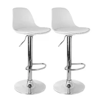 Set X2 Silla Oslo Tipo Bar Blanco