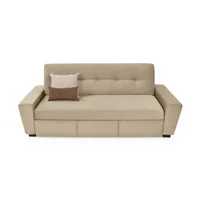 Sofa cama 3 puestos hamburgo 87x210x88 taupe