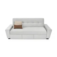 Sofa cama 3 puestos hamburgo 87x210x88 plata