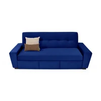 Sofa cama 3 puestos hamburgo 87x210x88 azul