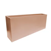 Jardinera Plástica Rectangular Lisa 100x20x40cm Arena
