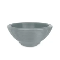 Matera Plástica Ovalada Acanalada 43x19cm Gris