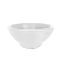 Matera Plástica Ovalada Acanalada 43x19cm Blanco