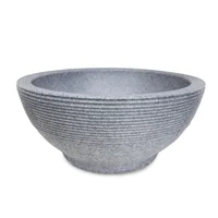 Matera Plástica Ovalada 59x26cm Gris Piedra