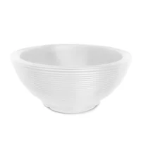 Matera Plástica Ovalada Acanalada 59x26cm Blanco