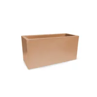 Jardinera Plástica Rectangular Lisa 59x24x28cm Arena