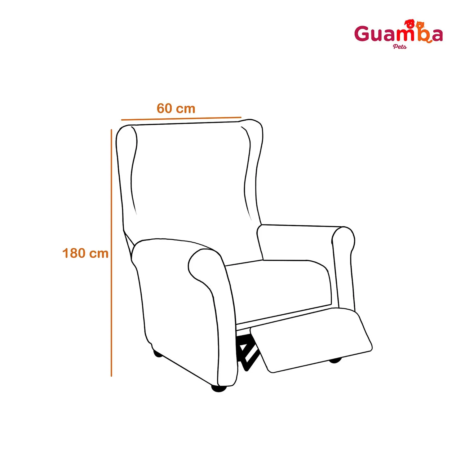 Forro Protector de Sofá Doble Faz 1 Puesto Gris/Azul 60 x 180 cm 18