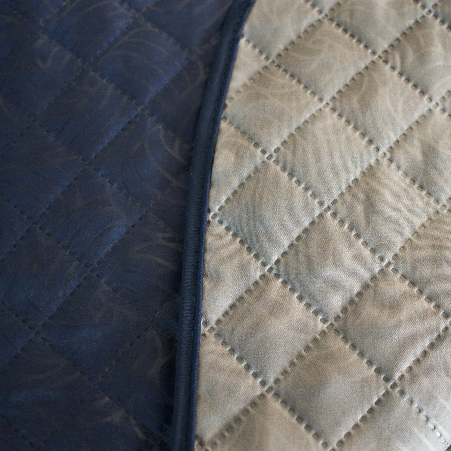 Forro Protector de Sofá Doble Faz 1 Puesto Gris/Azul 60 x 180 cm 19