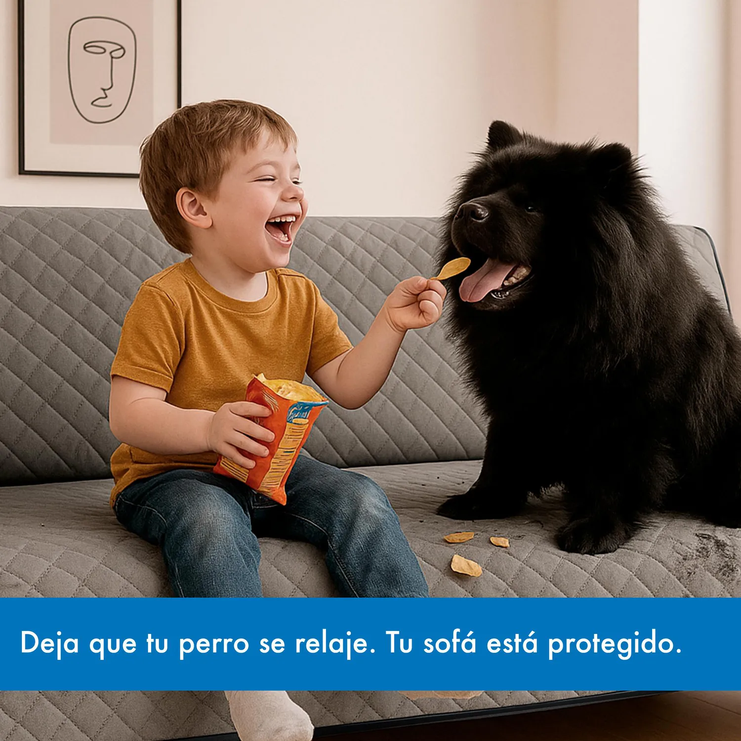Protector de Sofá Cama 3 puestos Sin Brazos Gris/Negro 180 x180 cm 9