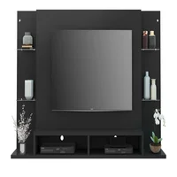 Panel Para TV De 60 Pulgadas braga Negro En Madera
