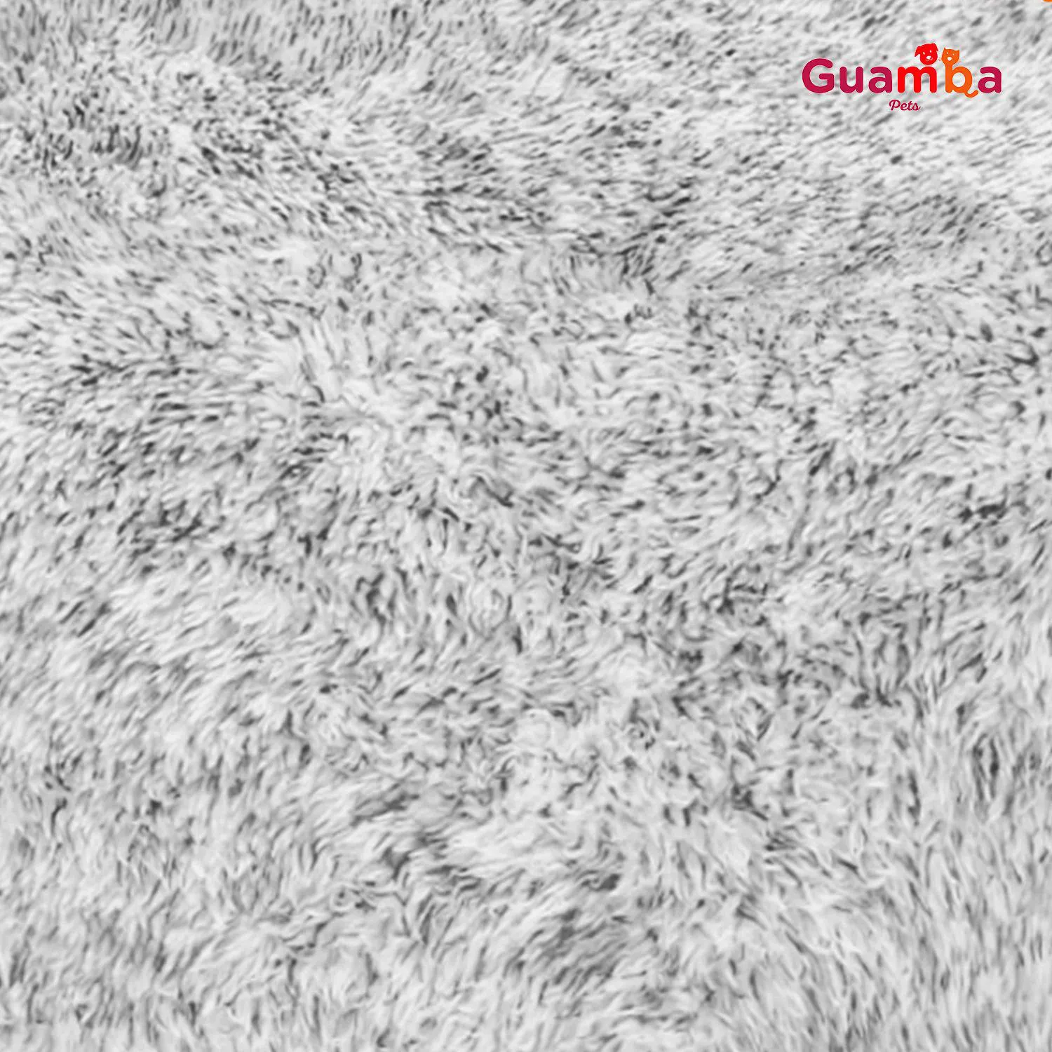 Cama para Mascota Donut Gris Para Perro o Gato Pequeña 60 x 60 x 22 cm 7