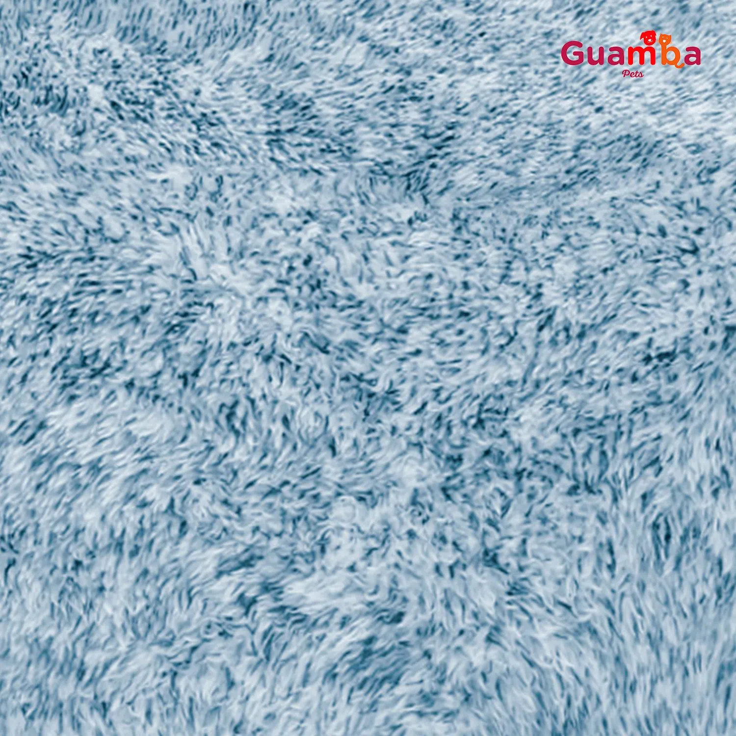 Cama Para Mascota Donut Azul Mediana Para Perro O Gato 75 X 75 X 22 Cm 4