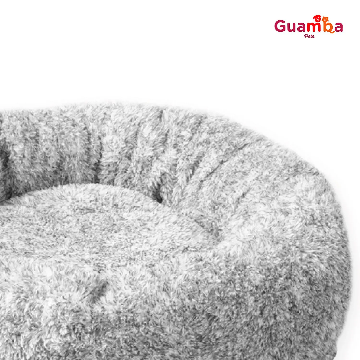 Cama Para Mascota Donut Azul Grande Para Perro O Gato 90 X 90 X 22 Cm 4