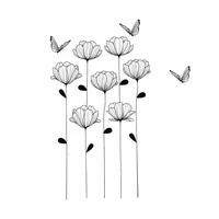 Vinilo Floral De Magnolias Xs 49X80Cm