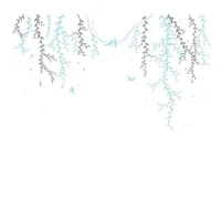 Vinilo Decorativo Floral De Lianas Xs 100X56Cm