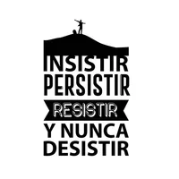 Vinilo De Texto Motivador Persistir S 50X80Cm