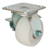Rodachina giratoria con freno, industrial, nylon 125 mm 5"
