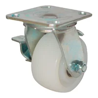 Rodachina giratoria con freno, industrial nylon 150 mm 6"