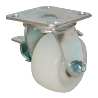 Rodachina giratoria con freno, industrial nylon 200 mm 8"