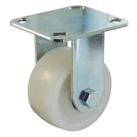 Rodachina fija, nylon industrial 100 mm 4"
