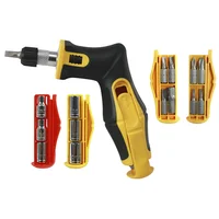 Juego de Destornillador Ratchet 15 Piezas Puntas Copas 5 a 10 mm Discover