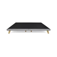 Basecama Versalles en Tela Queen 22X160X190 Plata