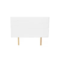 Cabecero Versalles Doble Cuero Blanco 105X140