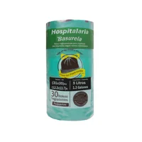 Bolsa para Basura con Cordón 31x35cm 30Und c/u Minipapelera Verde Set X 36 Rollos