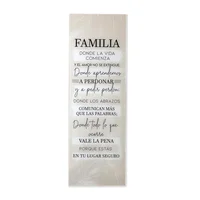 Cuadro Vidrio 30x90cm Familia