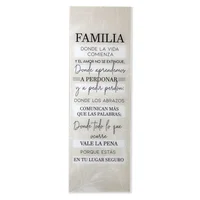 Cuadro Vidrio 30x90cm Familia