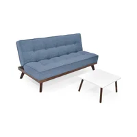 Sofá Lucerna Indigo + Mesa Manhattan