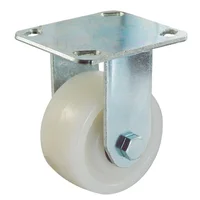 Rodachina fija, nylon industrial 125 mm 5"