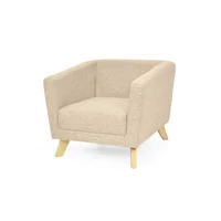 Poltrona Montreal 68X80X80 Tela Beige