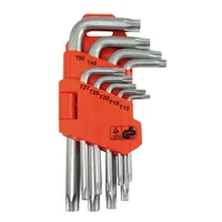 Juego de Llaves 9 Piezas Torx Cromo Vanadio T10 a T50 Pulgadas Discover