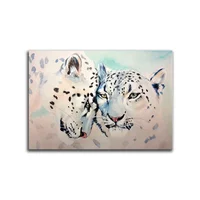 Cuadro Leopardo Caras Xl 115X78 Cm