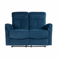 Sofá Reclinable 2 Puestos Tinay 98X127X83 Azul