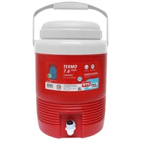 Termo Con Válvula Plástico Rojo 7.6 Litros