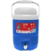 Termo Con Válvula Plástico Azul 7.6 Litros
