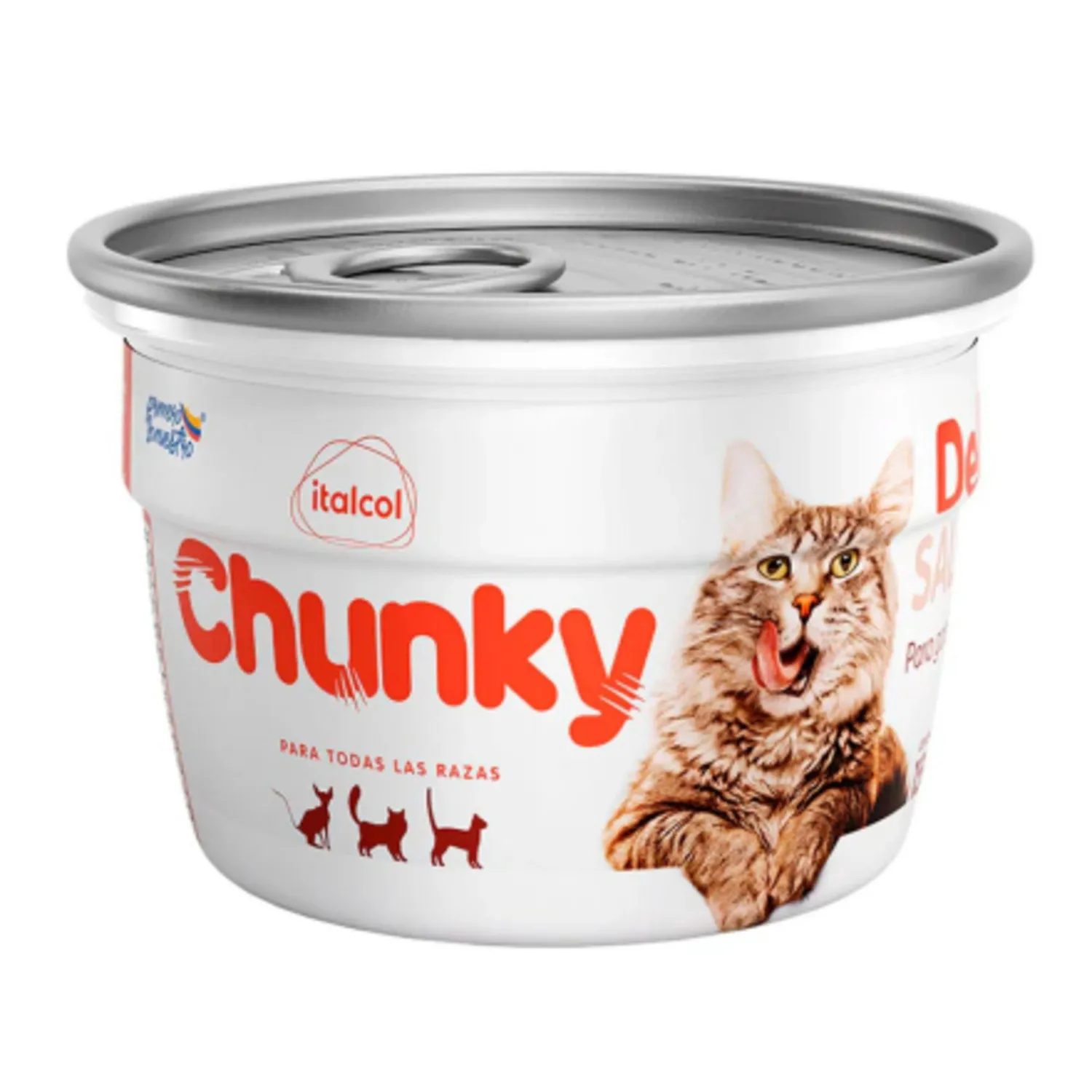 Comida Húmeda Para Gato Deli Cat Pote Salmón Chunky 156g