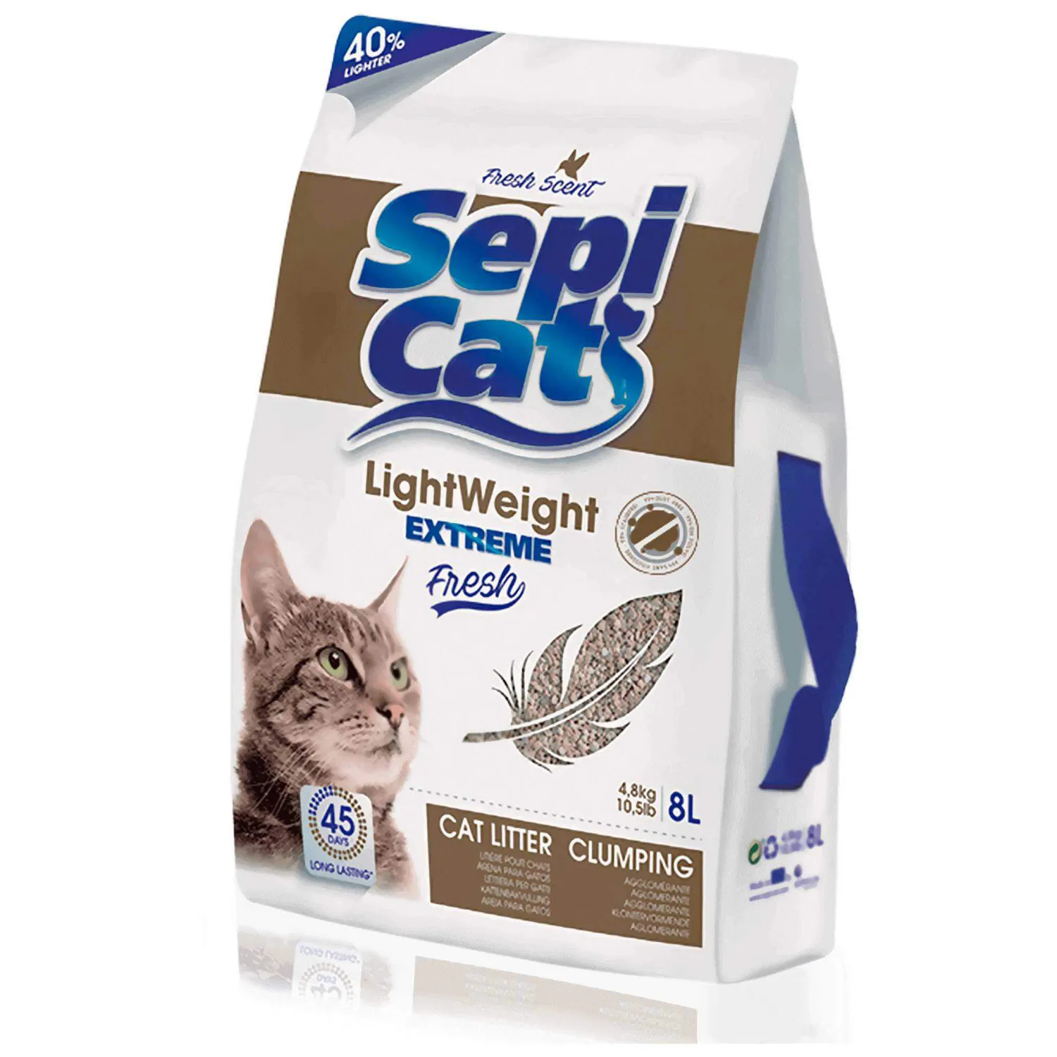 Arena Sanitaria Gato Aglomerante Absorbente Ormita Sepi Cat 4.8 kg