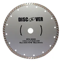 Disco Diamantado Turbo 9 Pulgadas 7/8 Pulgadas Discover
