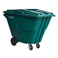 Contenedor Con Ruedas Practiwagon Plástica 550L Verde