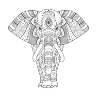 Vinilo Decorativo De Elefante Xs 58X57Cm