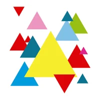 Adazio Vinilo De Triángulos Geométricos 76X81Cm