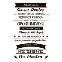 Vinilo Decorativo De Texto Esta Casa M 59X95Cm