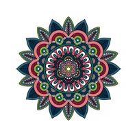 Vinilo De Mandala Multicolores Xs 50X50Cm