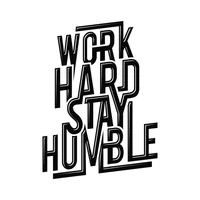 Vinilo Work Hard And Stay Humble S 55X75Cm